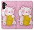 S3025 招き猫 Pink Maneki Neko Lucky Cat Samsung Galaxy A13 5G バックケース、フリップケース・カバー