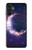 S3324 彎月・月・ギャラクシー Crescent Moon Galaxy Samsung Galaxy A13 5G バックケース、フリップケース・カバー