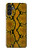 S3365 黄パイソンの皮膚 グラフィックプリント Yellow Python Skin Graphic Print Samsung Galaxy A13 5G バックケース、フリップケース・カバー