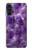 S3713 パープルクォーツアメジストグラフィックプリント Purple Quartz Amethyst Graphic Printed Samsung Galaxy A13 5G バックケース、フリップケース・カバー