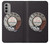 S0059 レトロなダイヤル式の電話ダイヤル Retro Rotary Phone Dial On Motorola Moto G51 5G バックケース、フリップケース・カバー