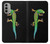 S0125 緑ヤモリ Green Madagascan Gecko Motorola Moto G51 5G バックケース、フリップケース・カバー