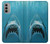 S0830 白いサメ White Shark Motorola Moto G51 5G バックケース、フリップケース・カバー