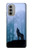 S0935 森の中の野生オオカミのハウリング Wolf Howling in Forest Motorola Moto G51 5G バックケース、フリップケース・カバー S0935 森の中の野生オオカミのハウリング Wolf Howling in Forest Motorola Moto G51 5G バックケース、フリップケース・カバー