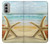 S1117 ビーチのヒトデ Starfish on the Beach Motorola Moto G51 5G バックケース、フリップケース・カバー