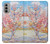 S2450 ブロッサムピンクピーチツリー フィンセント・ファン・ゴッホ Van Gogh Peach Tree Blossom Motorola Moto G51 5G バックケース、フリップケース・カバー