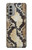 S2703 スネークスキンテクスチャグラフィックプリント Snake Skin Texture Graphic Printed Motorola Moto G51 5G バックケース、フリップケース・カバー