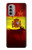 S2984 スペインサッカー Spain Football Soccer Flag Motorola Moto G51 5G バックケース、フリップケース・カバー