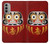 S3023 ダルマ Japan Good Luck Daruma Doll Motorola Moto G51 5G バックケース、フリップケース・カバー
