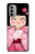 S3042 雛人形 着物桜 Japan Girl Hina Doll Kimono Sakura Motorola Moto G51 5G バックケース、フリップケース・カバー