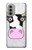 S3257 牛の漫画 Cow Cartoon Motorola Moto G51 5G バックケース、フリップケース・カバー
