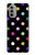 S3532 カラフルな水玉 Colorful Polka Dot Motorola Moto G51 5G バックケース、フリップケース・カバー