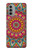S3694 ヒッピーアートパターン Hippie Art Pattern Motorola Moto G51 5G バックケース、フリップケース・カバー