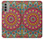 S3694 ヒッピーアートパターン Hippie Art Pattern Motorola Moto G51 5G バックケース、フリップケース・カバー