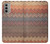 S3752 ジグザグ生地パターングラフィックプリント Zigzag Fabric Pattern Graphic Printed Motorola Moto G51 5G バックケース、フリップケース・カバー