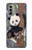S3793 かわいい赤ちゃん雪パンダのペイント Cute Baby Panda Snow Painting Motorola Moto G51 5G バックケース、フリップケース・カバー