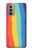 S3799 かわいい縦水彩レインボー Cute Vertical Watercolor Rainbow Motorola Moto G51 5G バックケース、フリップケース・カバー