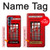 S0058 ロンドン〔イギリス〕の赤い電話ボックス Classic British Red Telephone Box Motorola Edge S30 バックケース、フリップケース・カバー