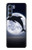 S3510 ドルフィン Dolphin Moon Night Motorola Edge S30 バックケース、フリップケース・カバー