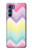 S3514 虹色ジグザグ Rainbow Zigzag Motorola Edge S30 バックケース、フリップケース・カバー