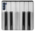 S3524 ピアノキーボード Piano Keyboard Motorola Edge S30 バックケース、フリップケース・カバー