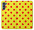 S3526 赤い水玉 Red Spot Polka Dot Motorola Edge S30 バックケース、フリップケース・カバー