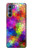 S3677 カラフルなレンガのモザイク Colorful Brick Mosaics Motorola Edge S30 バックケース、フリップケース・カバー