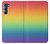 S3698 LGBTグラデーションプライドフラグ LGBT Gradient Pride Flag Motorola Edge S30 バックケース、フリップケース・カバー