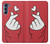 S3701 ミニハートラブサイン Mini Heart Love Sign Motorola Edge S30 バックケース、フリップケース・カバー