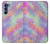 S3706 パステルレインボーギャラクシーピンクスカイ Pastel Rainbow Galaxy Pink Sky Motorola Edge S30 バックケース、フリップケース・カバー