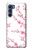 S3707 ピンクの桜の春の花 Pink Cherry Blossom Spring Flower Motorola Edge S30 バックケース、フリップケース・カバー