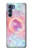 S3709 ピンクギャラクシー Pink Galaxy Motorola Edge S30 バックケース、フリップケース・カバー