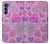 S3710 ピンクのラブハート Pink Love Heart Motorola Edge S30 バックケース、フリップケース・カバー
