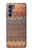 S3752 ジグザグ生地パターングラフィックプリント Zigzag Fabric Pattern Graphic Printed Motorola Edge S30 バックケース、フリップケース・カバー