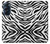 S3056 シマウマスキングラフィックプリント Zebra Skin Texture Graphic Printed Motorola Edge X30 バックケース、フリップケース・カバー