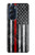 S3687 消防士細い赤い線アメリカの国旗 Firefighter Thin Red Line American Flag Motorola Edge X30 バックケース、フリップケース・カバー
