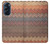 S3752 ジグザグ生地パターングラフィックプリント Zigzag Fabric Pattern Graphic Printed Motorola Edge X30 バックケース、フリップケース・カバー