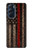 S3804 消防士メタルレッドラインフラググラフィック Fire Fighter Metal Red Line Flag Graphic Motorola Edge X30 バックケース、フリップケース・カバー