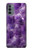 S3713 パープルクォーツアメジストグラフィックプリント Purple Quartz Amethyst Graphic Printed Motorola Moto G31 バックケース、フリップケース・カバー