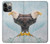 S3843 白頭ワシと氷 Bald Eagle On Ice iPhone 13 Pro バックケース、フリップケース・カバー