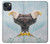 S3843 白頭ワシと氷 Bald Eagle On Ice iPhone 13 mini バックケース、フリップケース・カバー