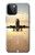 S3837 飛行機離陸日の出 Airplane Take off Sunrise iPhone 12, iPhone 12 Pro バックケース、フリップケース・カバー