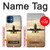 S3837 飛行機離陸日の出 Airplane Take off Sunrise iPhone 12 mini バックケース、フリップケース・カバー