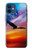 S3841 白頭ワシ カラフルな空 Bald Eagle Flying Colorful Sky iPhone 12 mini バックケース、フリップケース・カバー