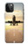 S3837 飛行機離陸日の出 Airplane Take off Sunrise iPhone 12 Pro Max バックケース、フリップケース・カバー