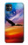 S3841 白頭ワシ カラフルな空 Bald Eagle Flying Colorful Sky iPhone 11 バックケース、フリップケース・カバー