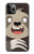 S3855 ナマケモノの顔の漫画 Sloth Face Cartoon iPhone 11 Pro バックケース、フリップケース・カバー