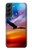 S3841 白頭ワシ カラフルな空 Bald Eagle Flying Colorful Sky Samsung Galaxy S22 Plus バックケース、フリップケース・カバー