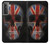 S3848 イギリスの旗の頭蓋骨 United Kingdom Flag Skull Samsung Galaxy S21 5G バックケース、フリップケース・カバー