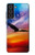 S3841 白頭ワシ カラフルな空 Bald Eagle Flying Colorful Sky Samsung Galaxy S21 FE 5G バックケース、フリップケース・カバー